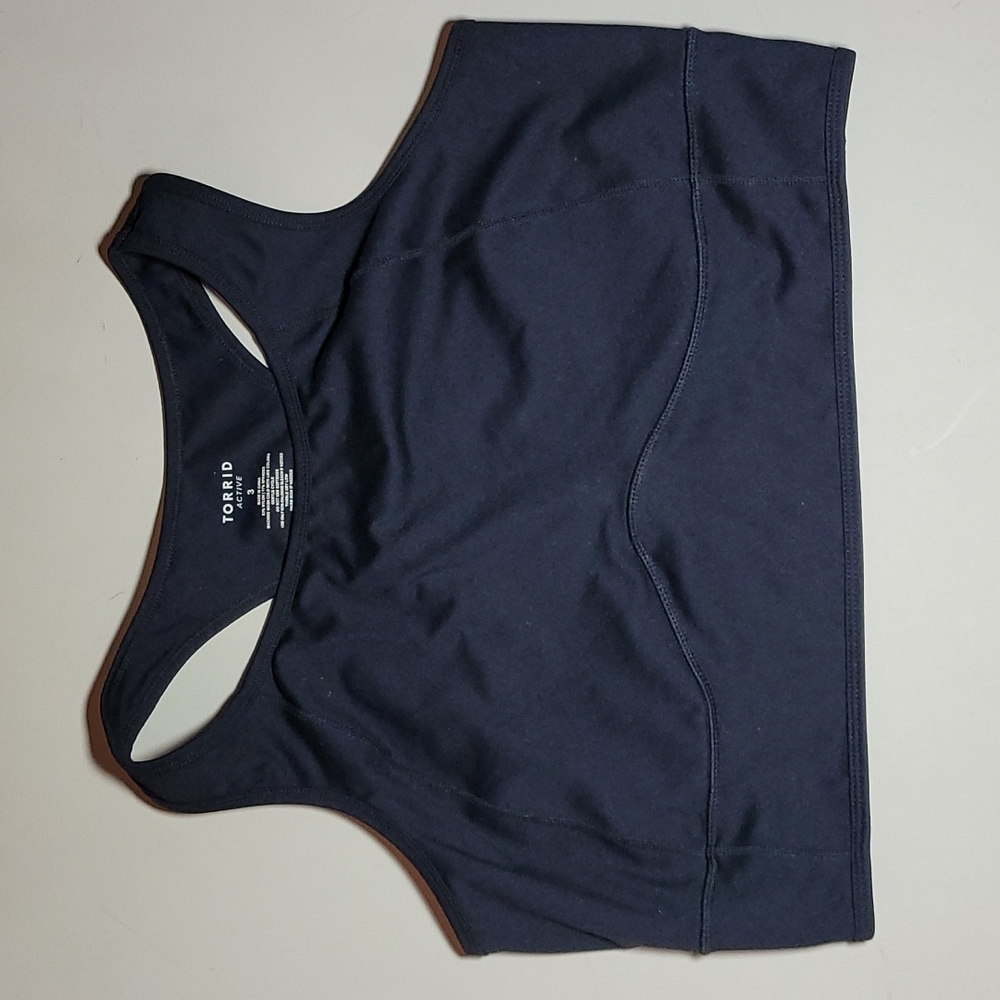 Torrid Active 3 Black Low Impact Sports Bra Activewear 3X